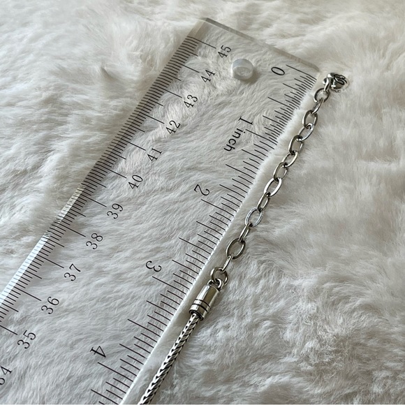 BRIGHTON|Black Onyx Clear Crystal Silver Tone 16-18” adjustable - Picture 11 of 13